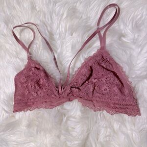 Victoria’s Secret‎ pink lace bralette size L